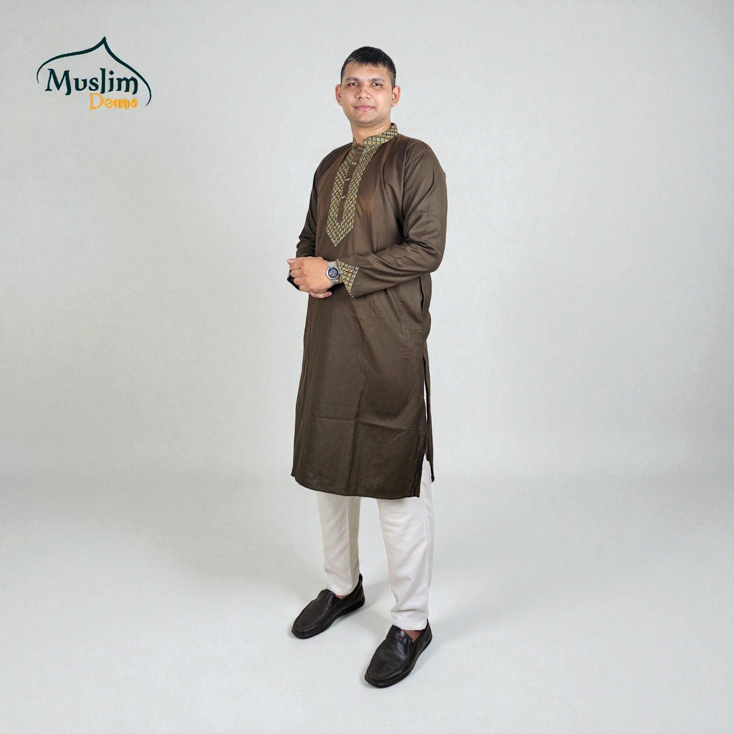 প্রিমিয়াম পাঞ্জাবি – ব্রাউন পেপার কালার thumbnail 2