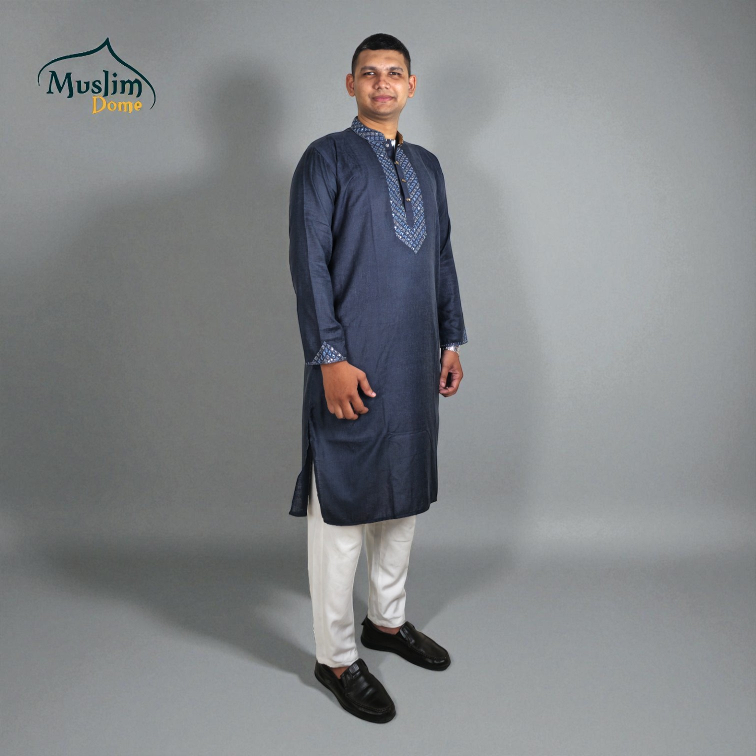 প্রিমিয়াম পাঞ্জাবি – নেভি ব্লু thumbnail 2